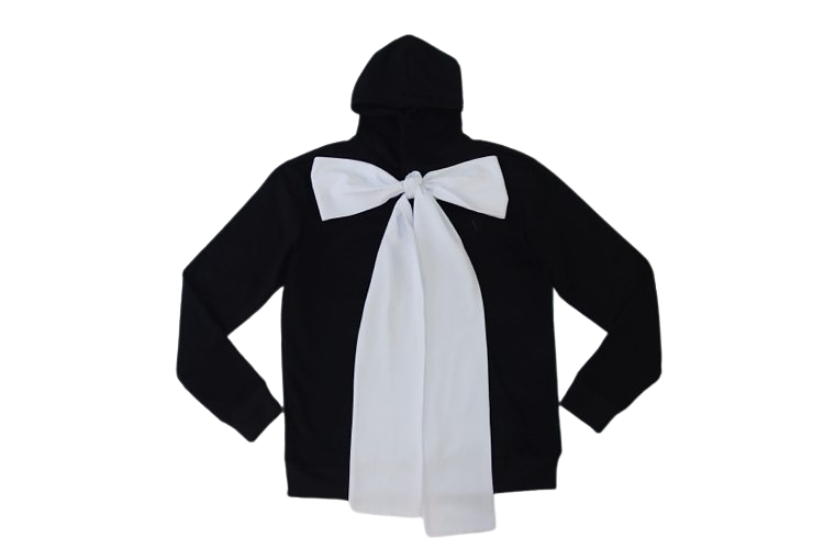 Classic Black with white bow